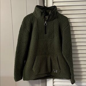 PINK VS SHERPA HALF ZIP